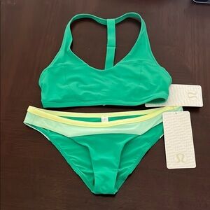Lululemon Athletica Green Racerback Bikini